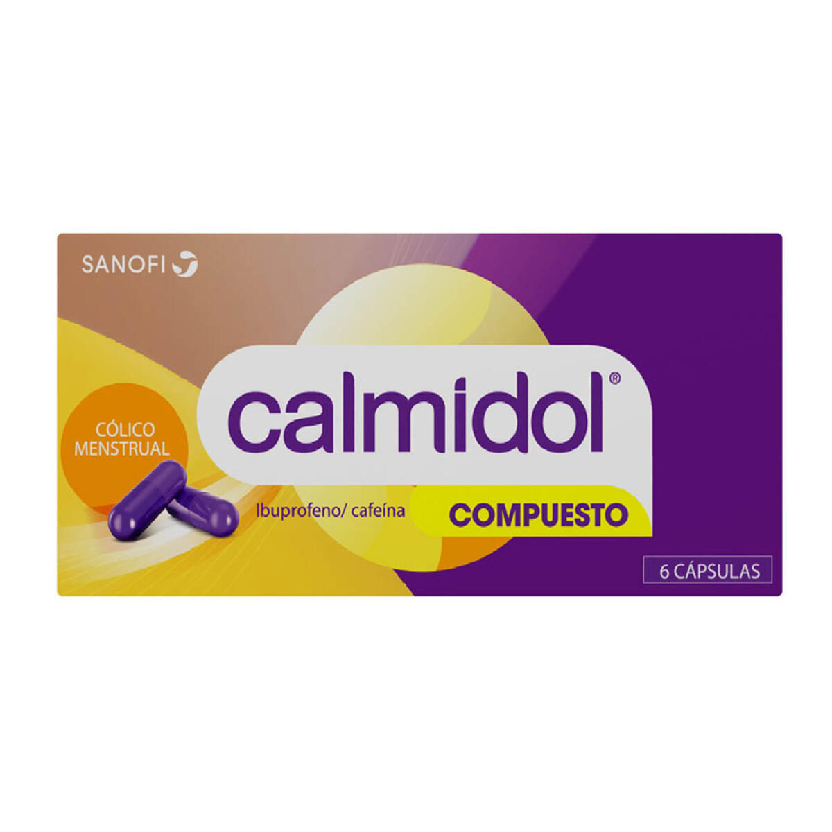 Calmidol Compuesto Ibuprofeno/cafeina 200/30 Mg X 6 Cap