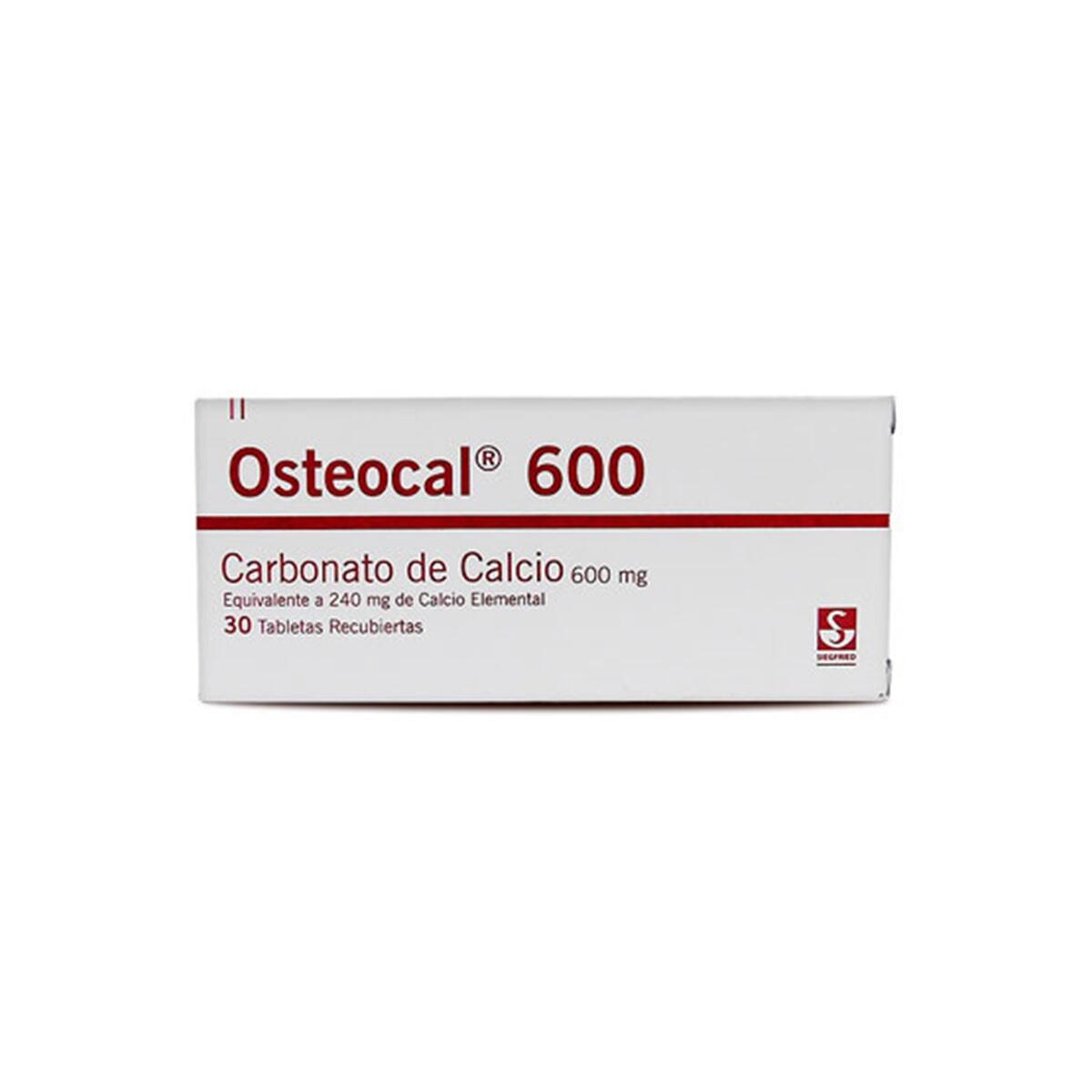 Osteocal Carbonato De Calcio 600 Mg X 30 Tabl