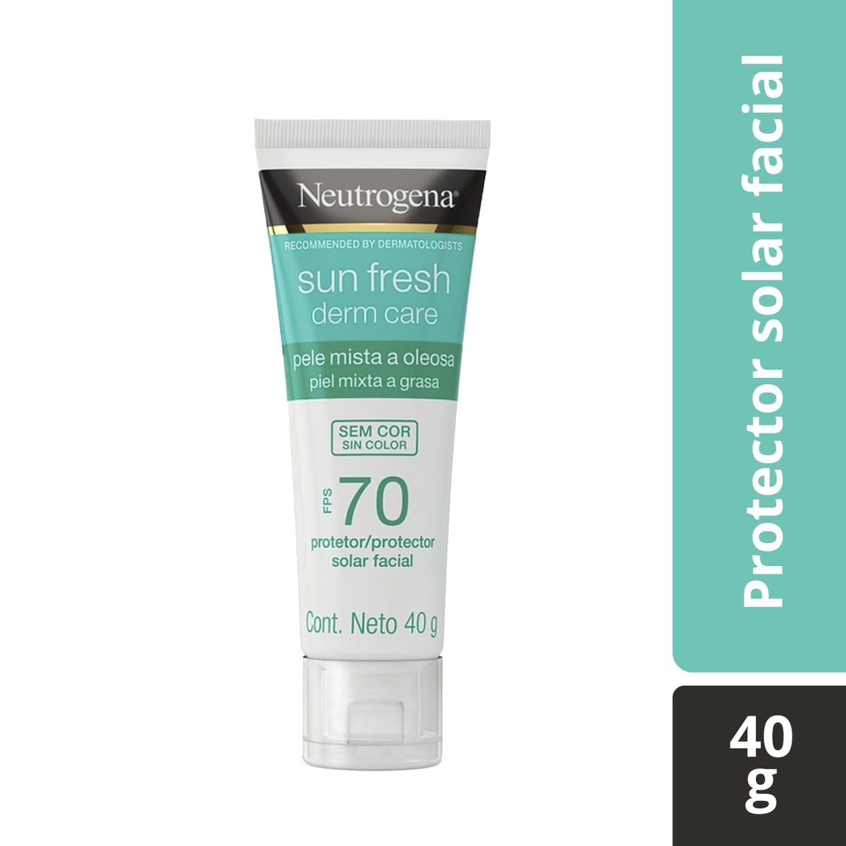 Protector Solar Facial Neutrogena Sun Fresh Derm Care Fps 70 X 40 Gr
