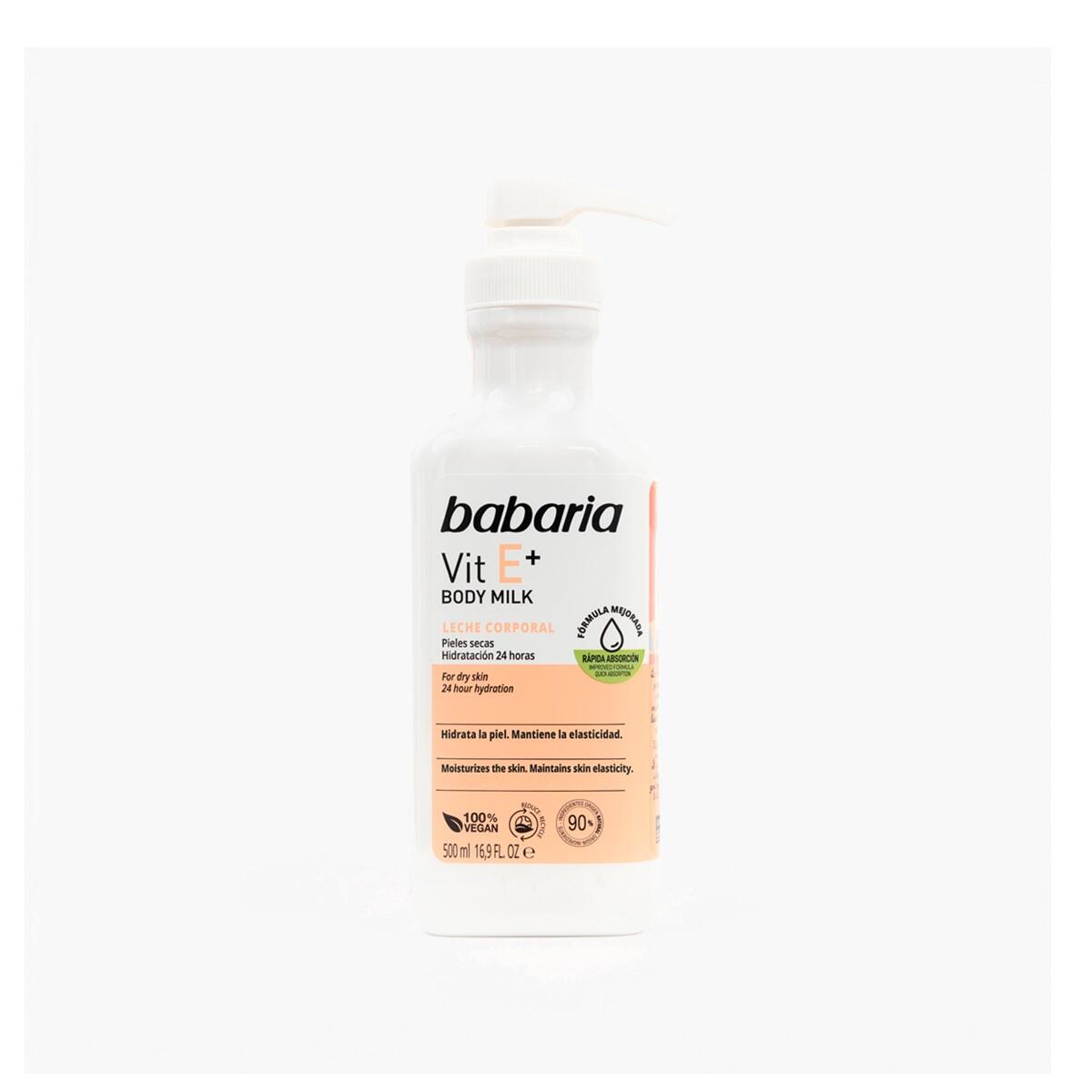 Leche Corporal Vitamina E Babaria X 500 Ml