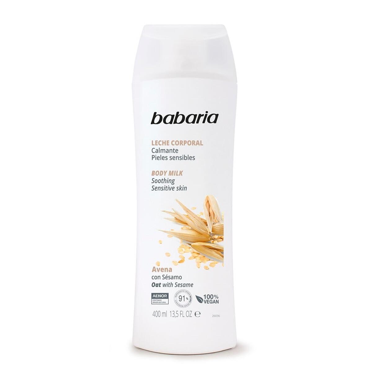 Leche Corporal Calmante Babaria Avena X 400 Ml