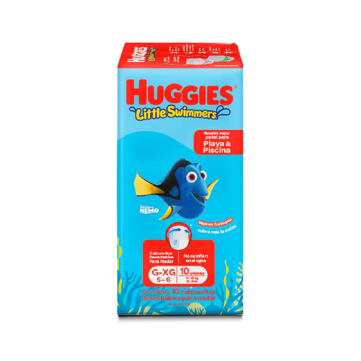 Panal Huggies Bano Little Swimmers Talla G-xg/5-6 X 10 Und