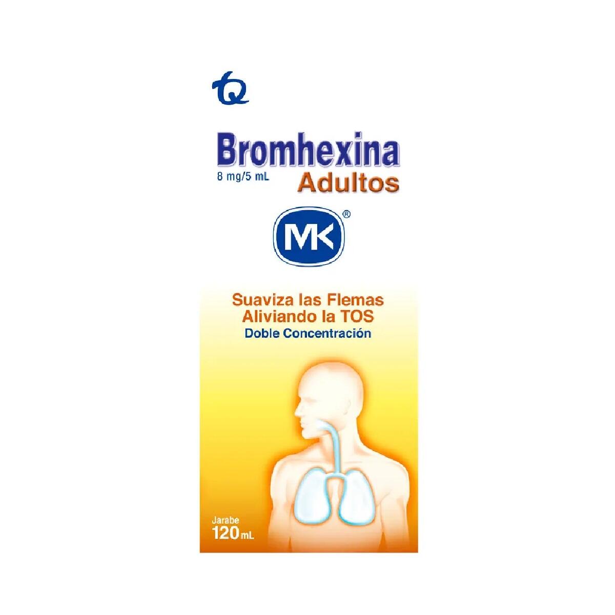 Bromhexina 8 Mg Adultos Jarabe X 120 Ml