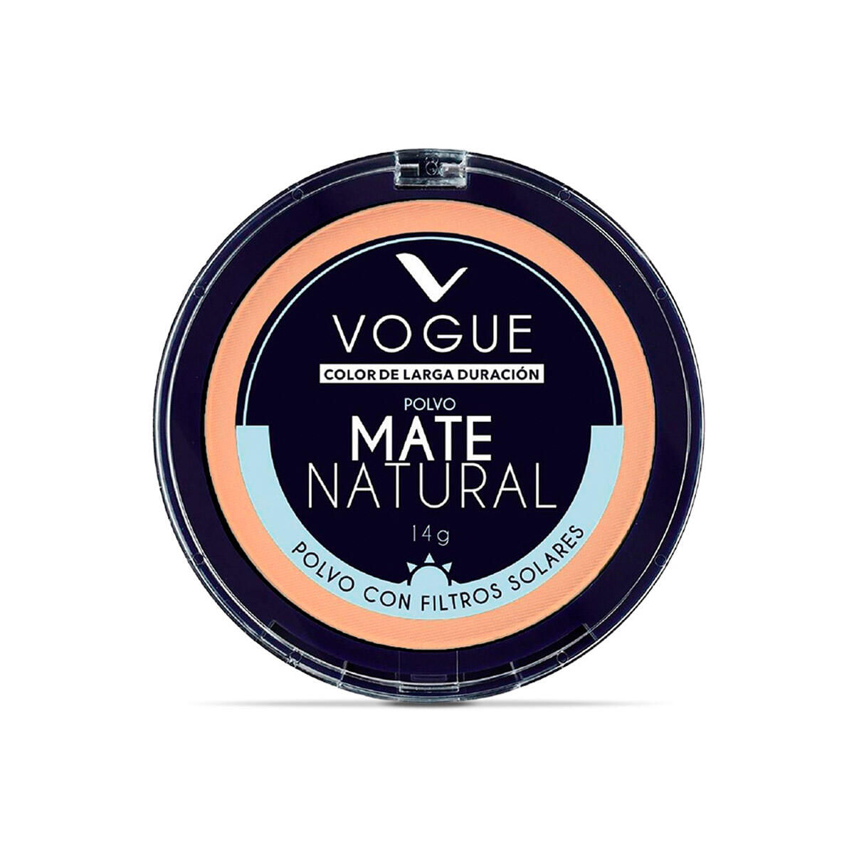 Polvo Compacto Vogue Mate Natural Tropico X 14 Gr