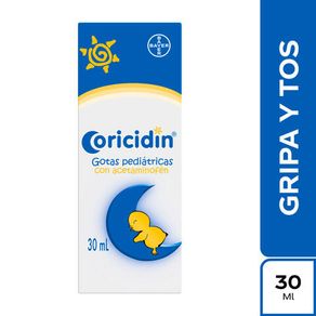 Coricidin Acetaminofen/dexclorfeniramina 100/0.5 Mg Gotas X 30 Ml