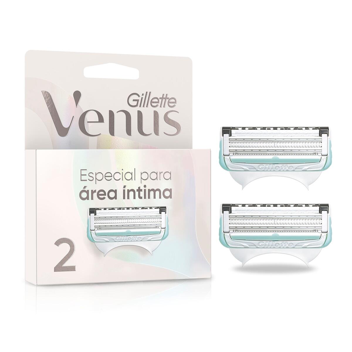Repuesto Maquida Afeitar Gillette Venus Area Intima X 2 Und