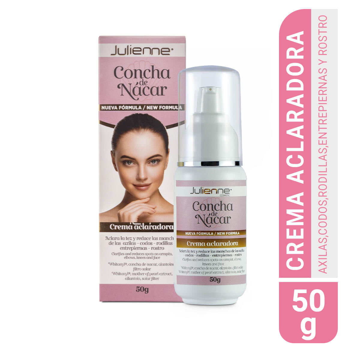 Crema Julienne Concha De Nacar Aclaradora Pote X 50 Gr
