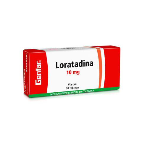 Loratadina 10 Mg X 10 Tabl