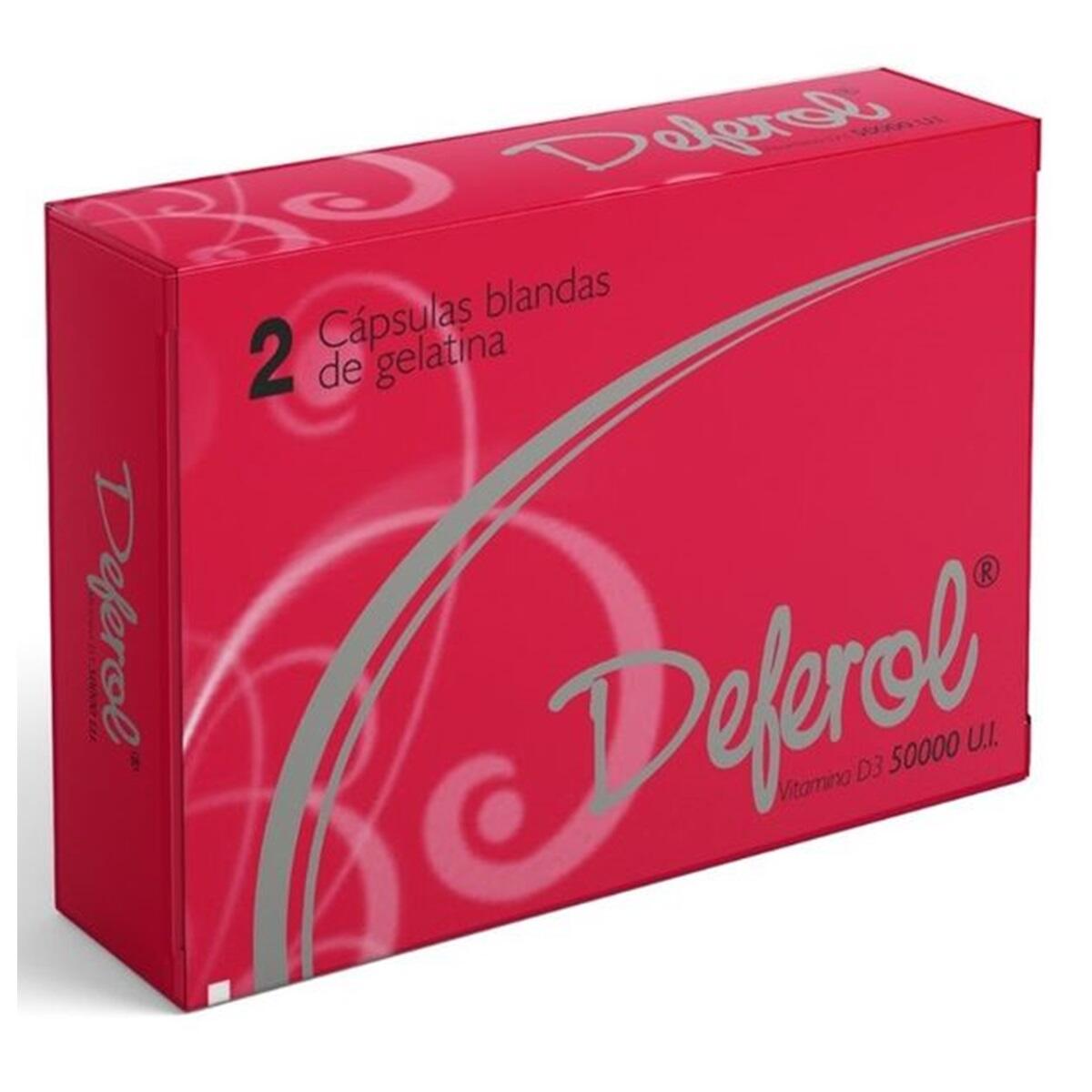 Deferol Vitamina D3 50000 U.i X 2 Caps