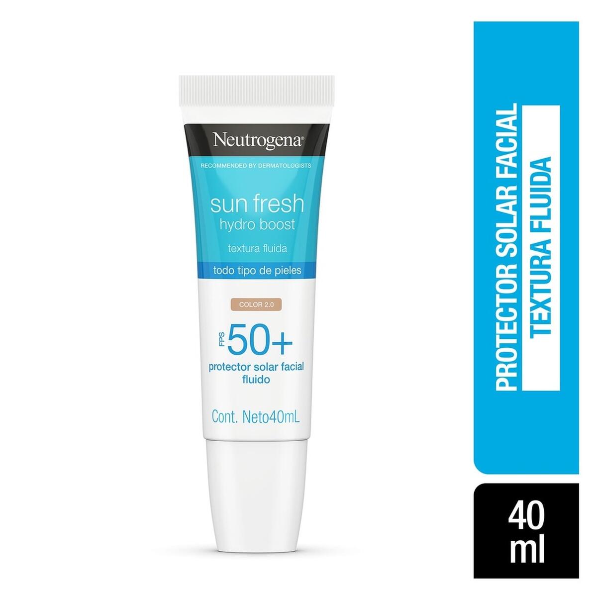Protector Solar Facial Neutrogena Sun Fresh Color 2.0 Fps 50+ X 40 Ml