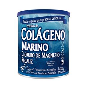 Colageno Marino Cloruro De Magnesio Regaliz Maracuya - Limon X 500 Gr