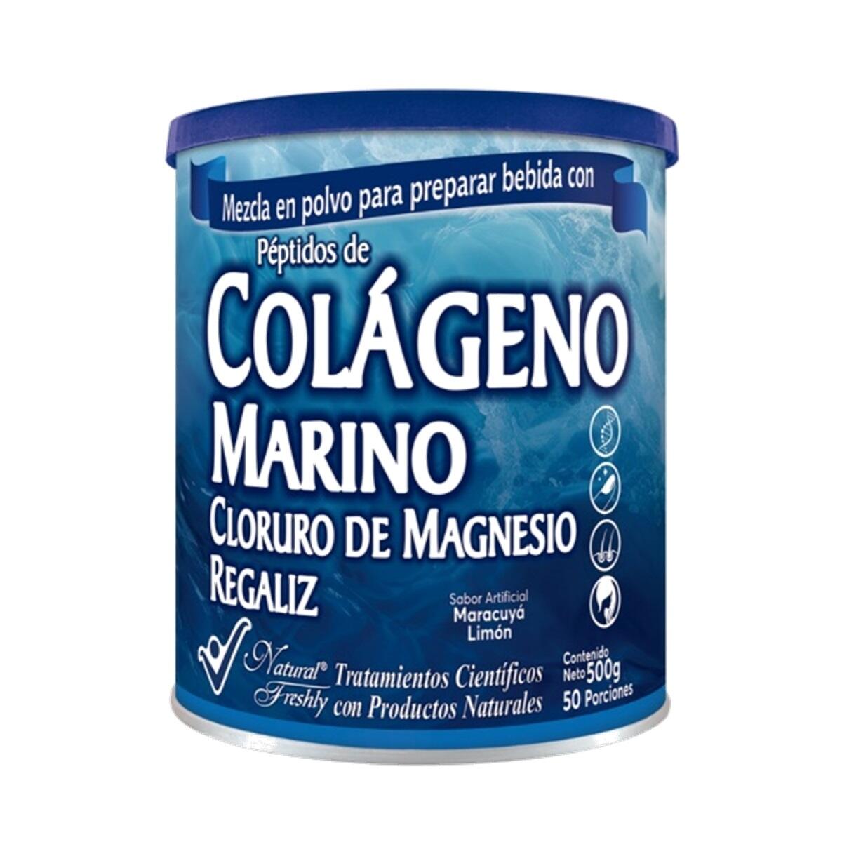 Colageno Marino Cloruro De Magnesio Regaliz Maracuya - Limon X 500 Gr