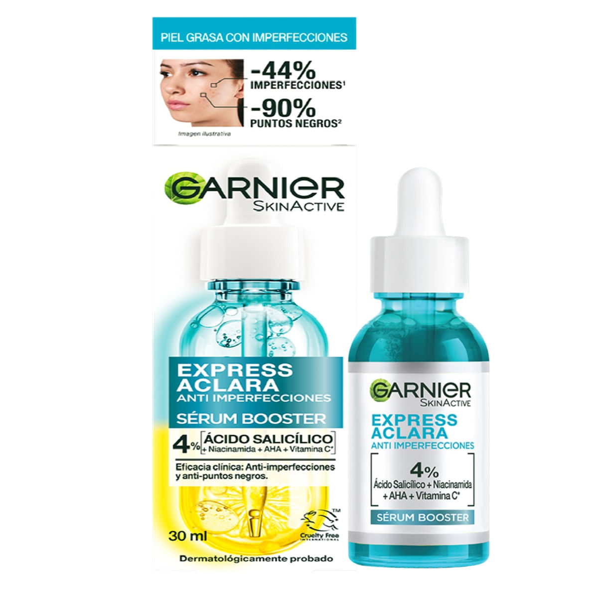 Sérum Garnier Express Aclara 4% · 15 ml