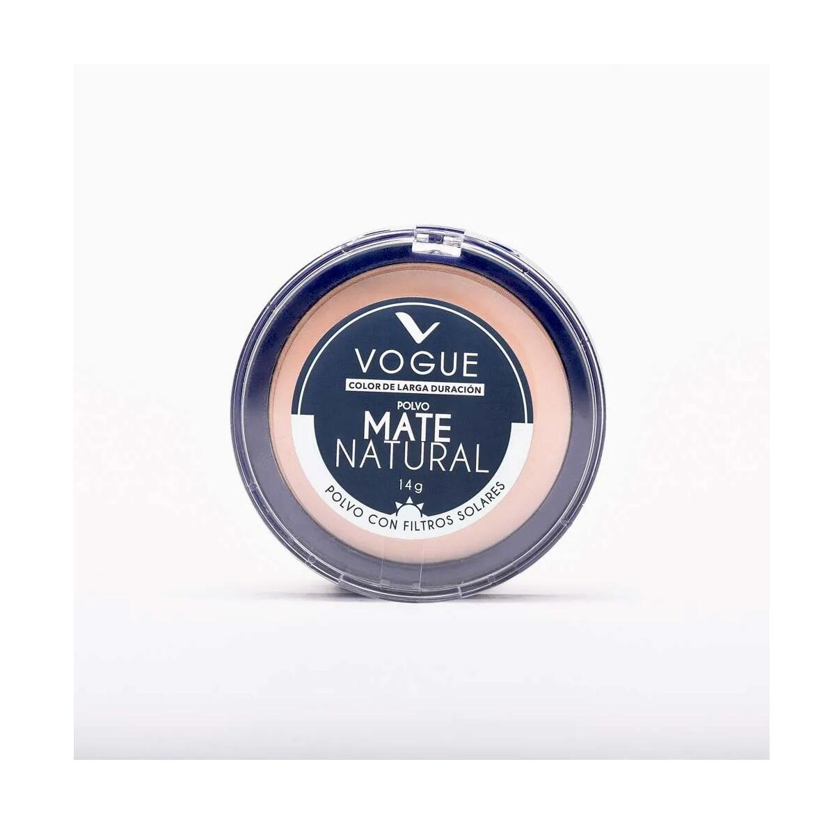Polvo Compacto Vogue Mate Natural Durazno X 14 Gr