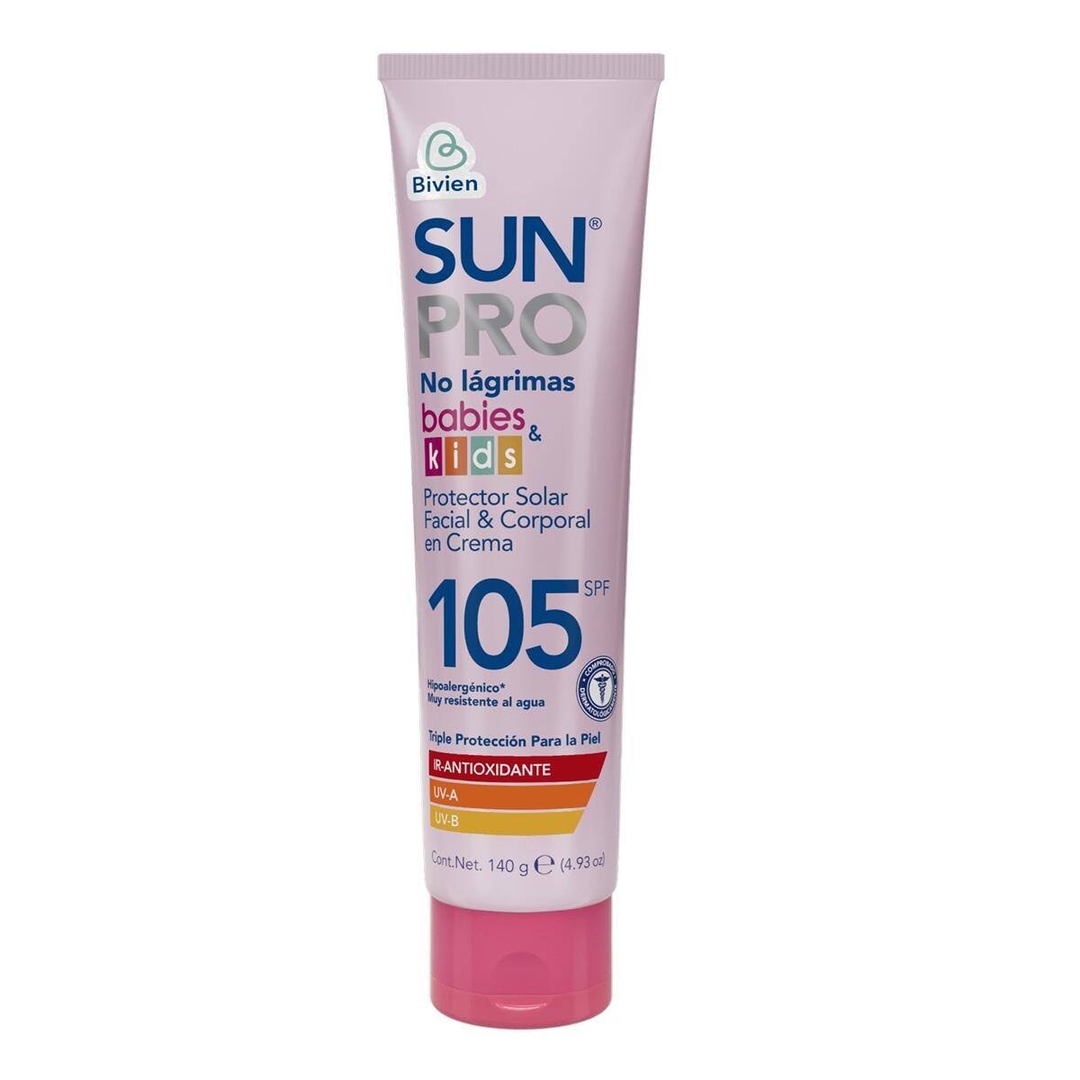 Protector Solar Sunpro Babies & Kids Spf 105 Crema X 140 Gr