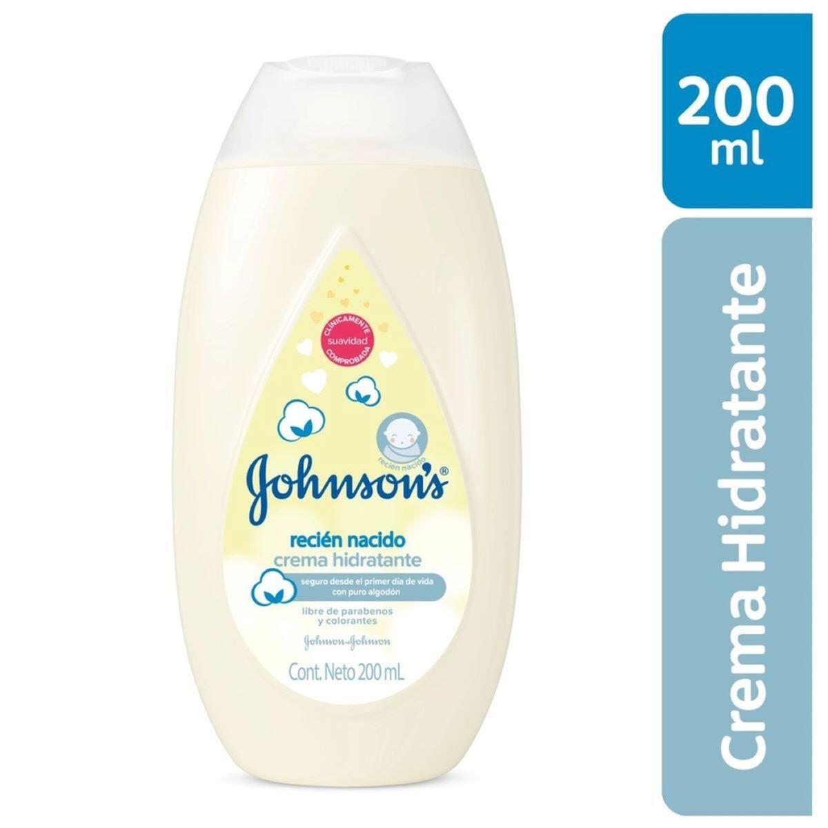 Crema Hidratante Johnson Baby Recien Nacido X 200 Ml