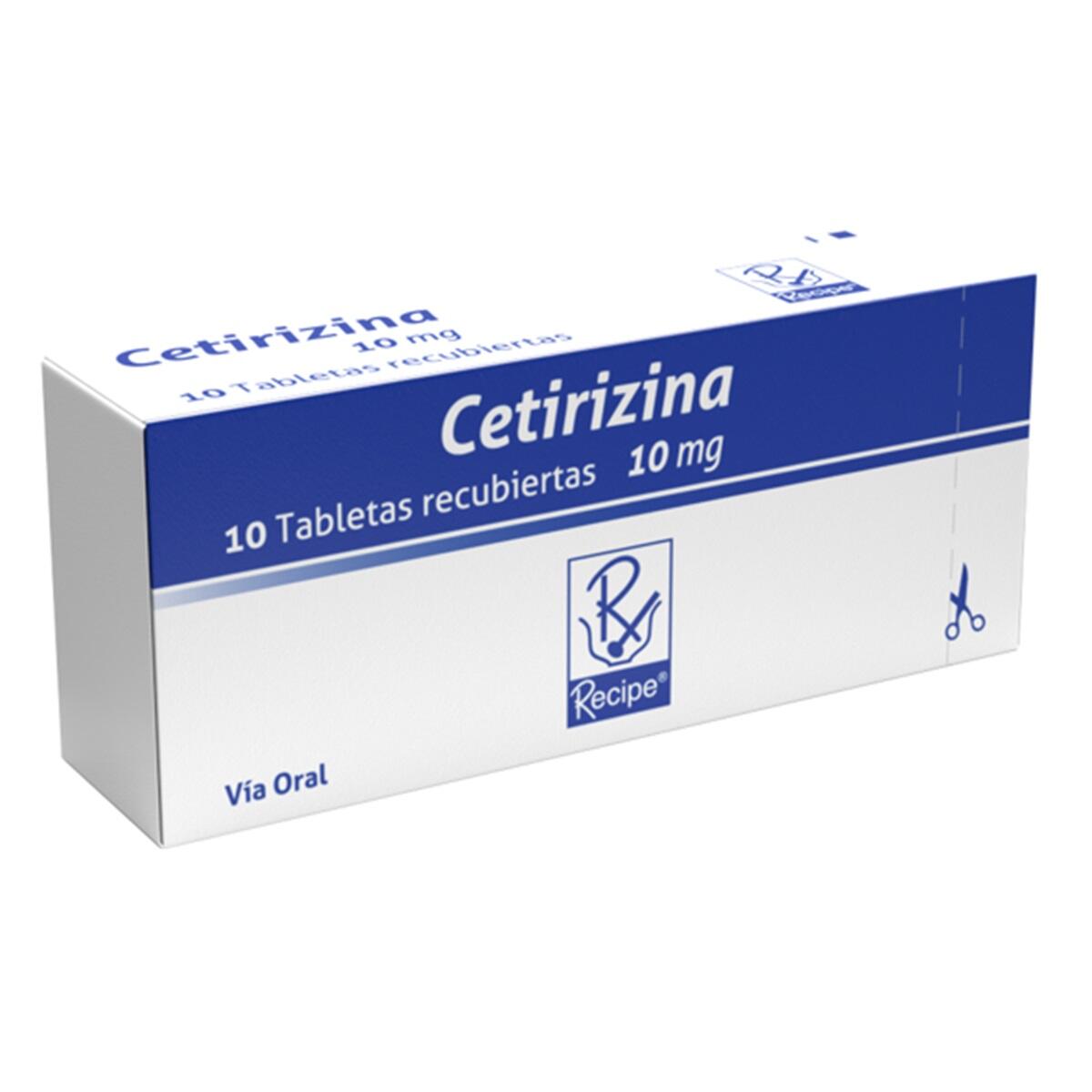 Cetirizina 10 Mg X 10 Tabl