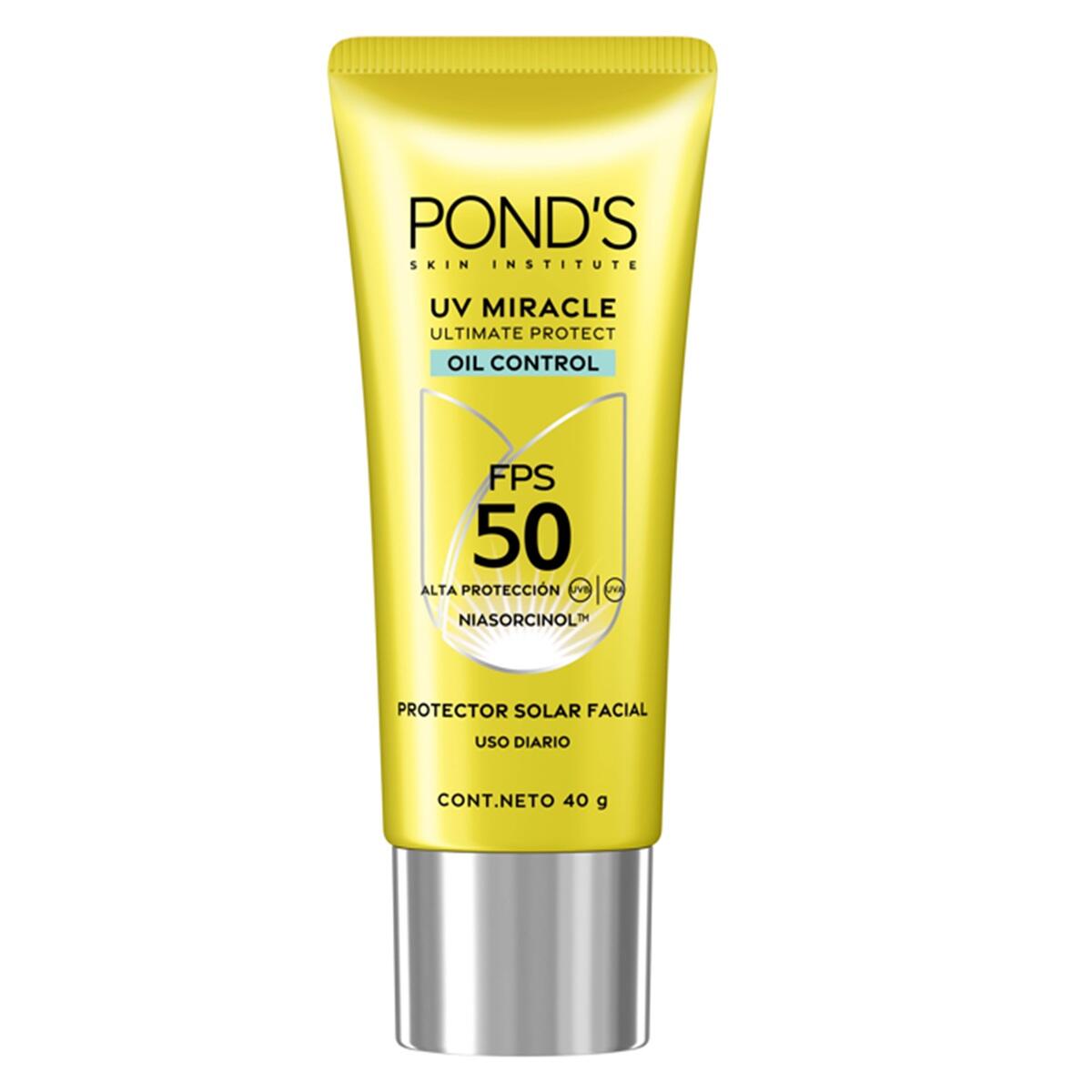 Protector Solar Facial Ponds Uv Miracle Oil Control Fps 50 X 40 Gr