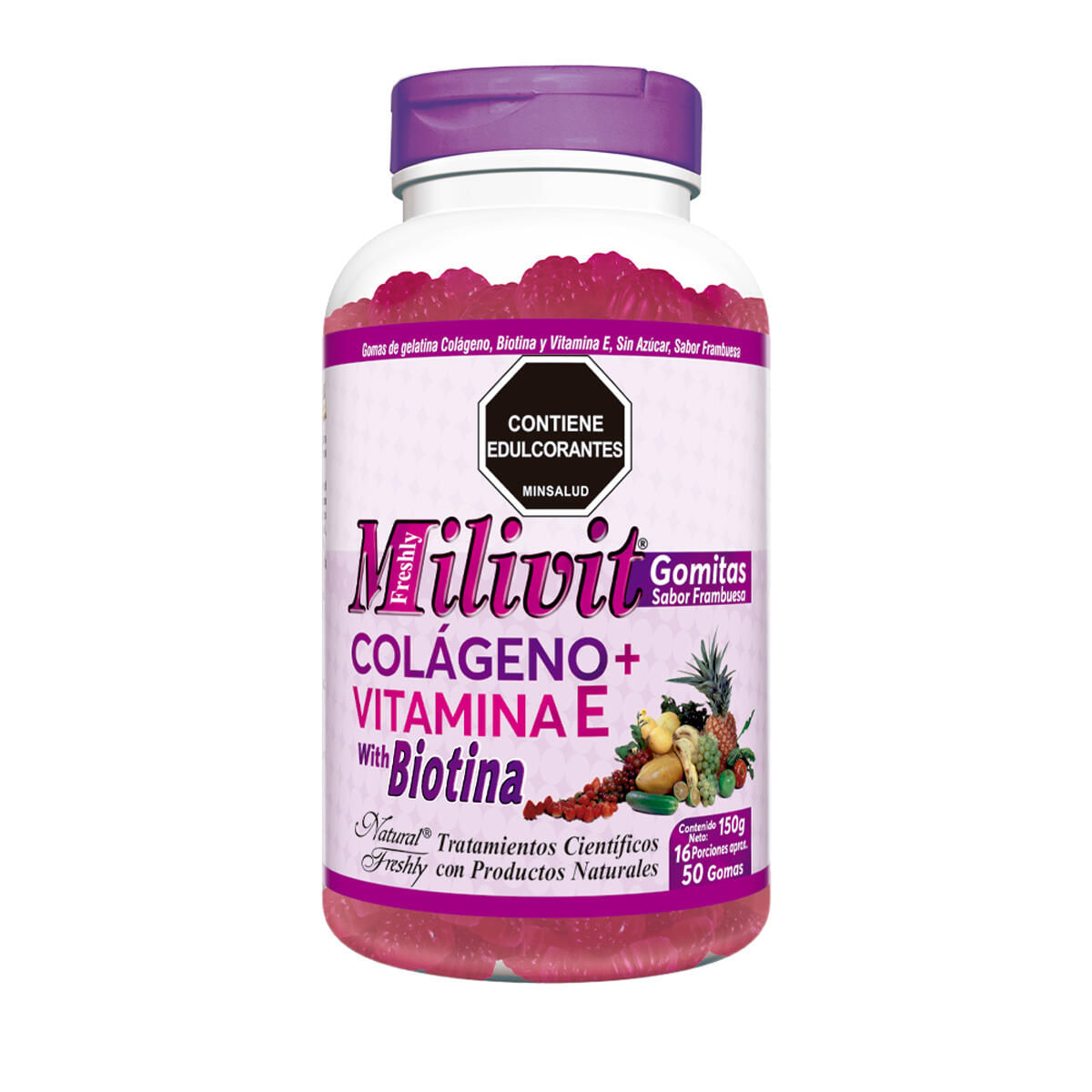 Milivit Colageno + Vitamina E + Biotina Gomas X 150 Gr