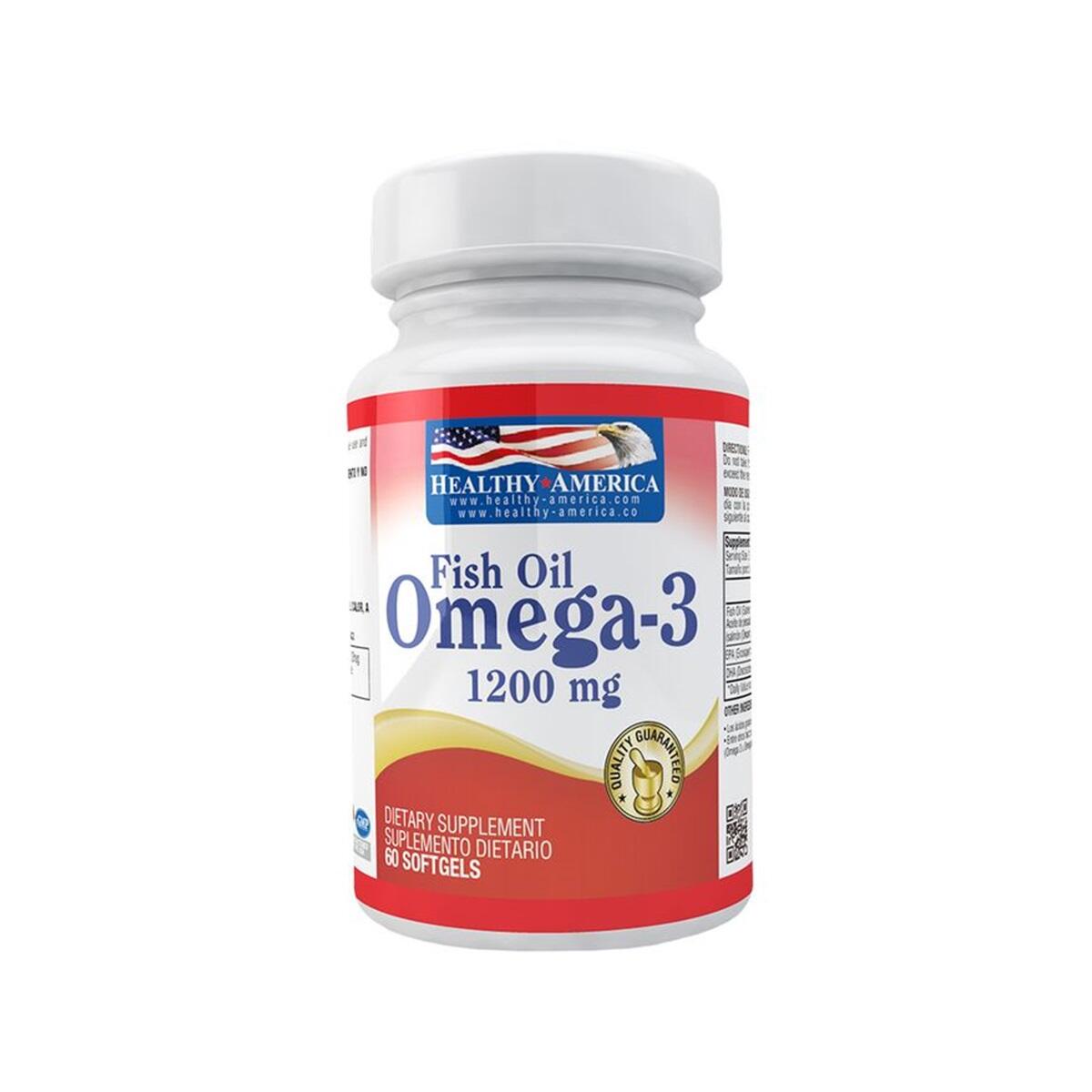 Omega-3 Fish Oil 1200 Mg X 60 Caps
