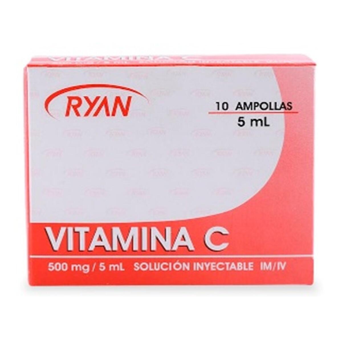 Vitamina C 500 Mg/5 Ml X 10 Amp
