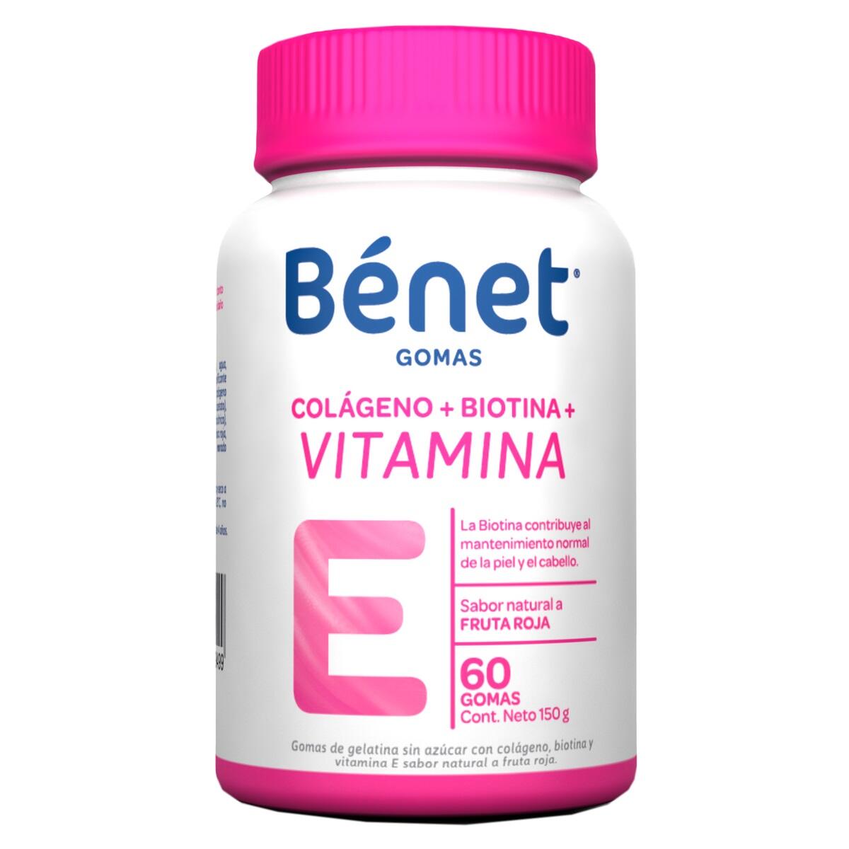Benet Colageno + Biotina + Vitamina E X 60 Gomas