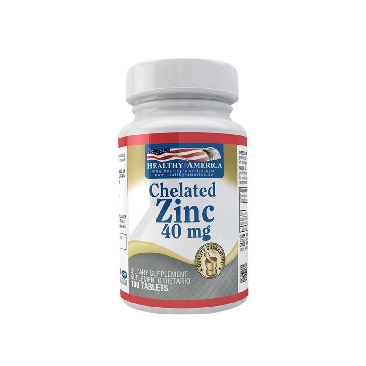 Chelated Zinc 40 Mg X 100 Tabl