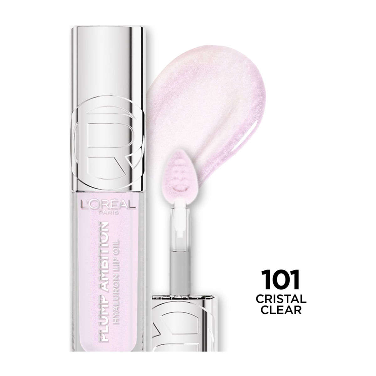 Brillo Labial Loreal Paris Plump Ambition Tono 101 Cristal Clear X 5 Ml