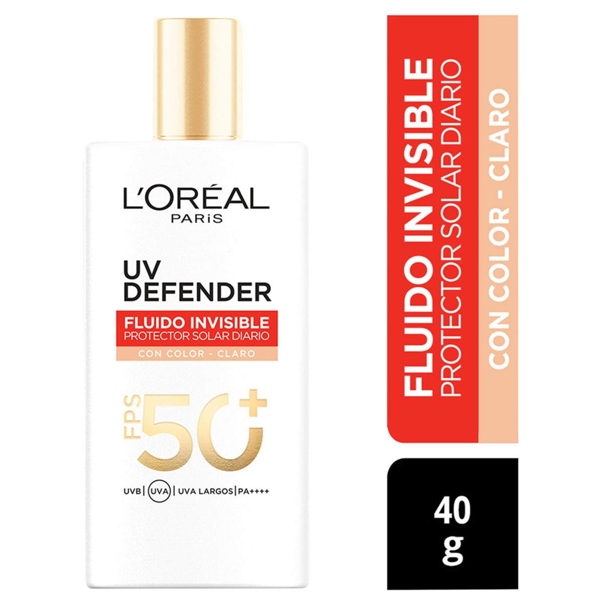 L’Oréal UV Defender FPS 50+ color claro · 40 g