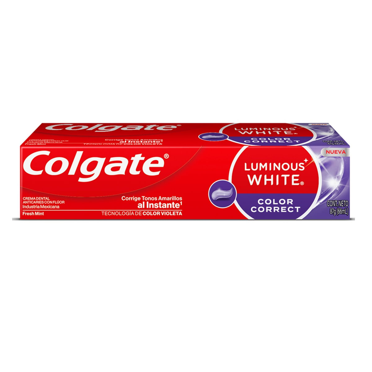 Crema Dental Colgate Luminous White Color Correct X 66 Ml