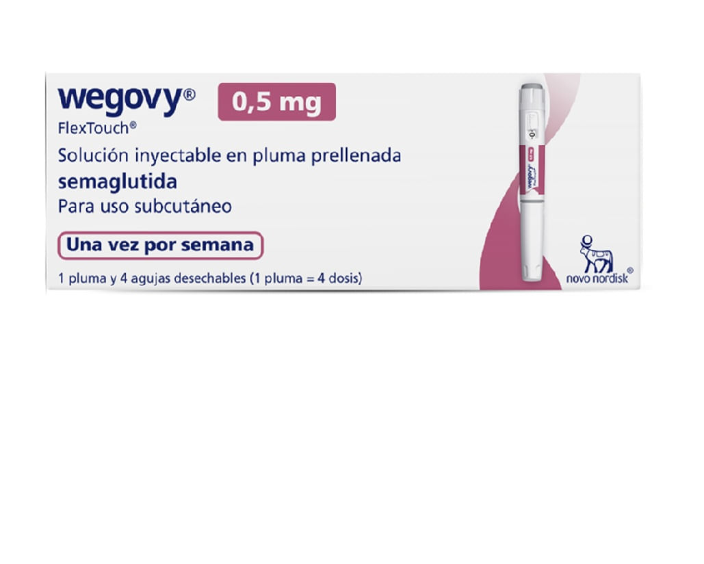 Wegovy Semaglutida 0.5 Mg/dosis X 1 Pluma Prellenada X 1.5 Ml