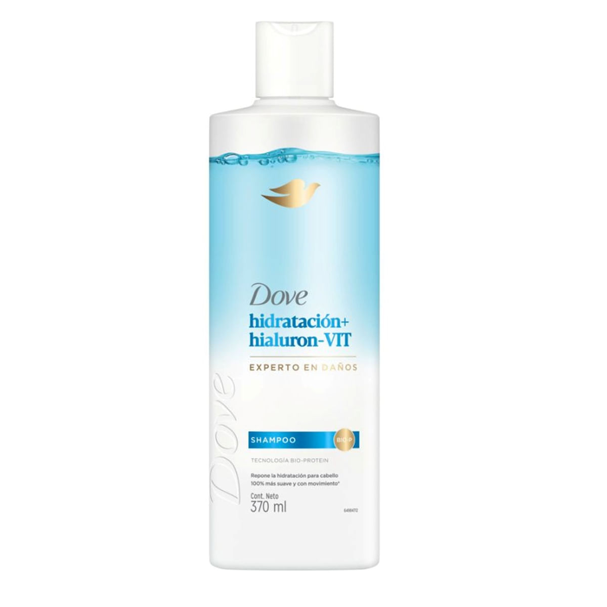 Shampoo Dove Hidratacion + Hilauron X 370 Ml