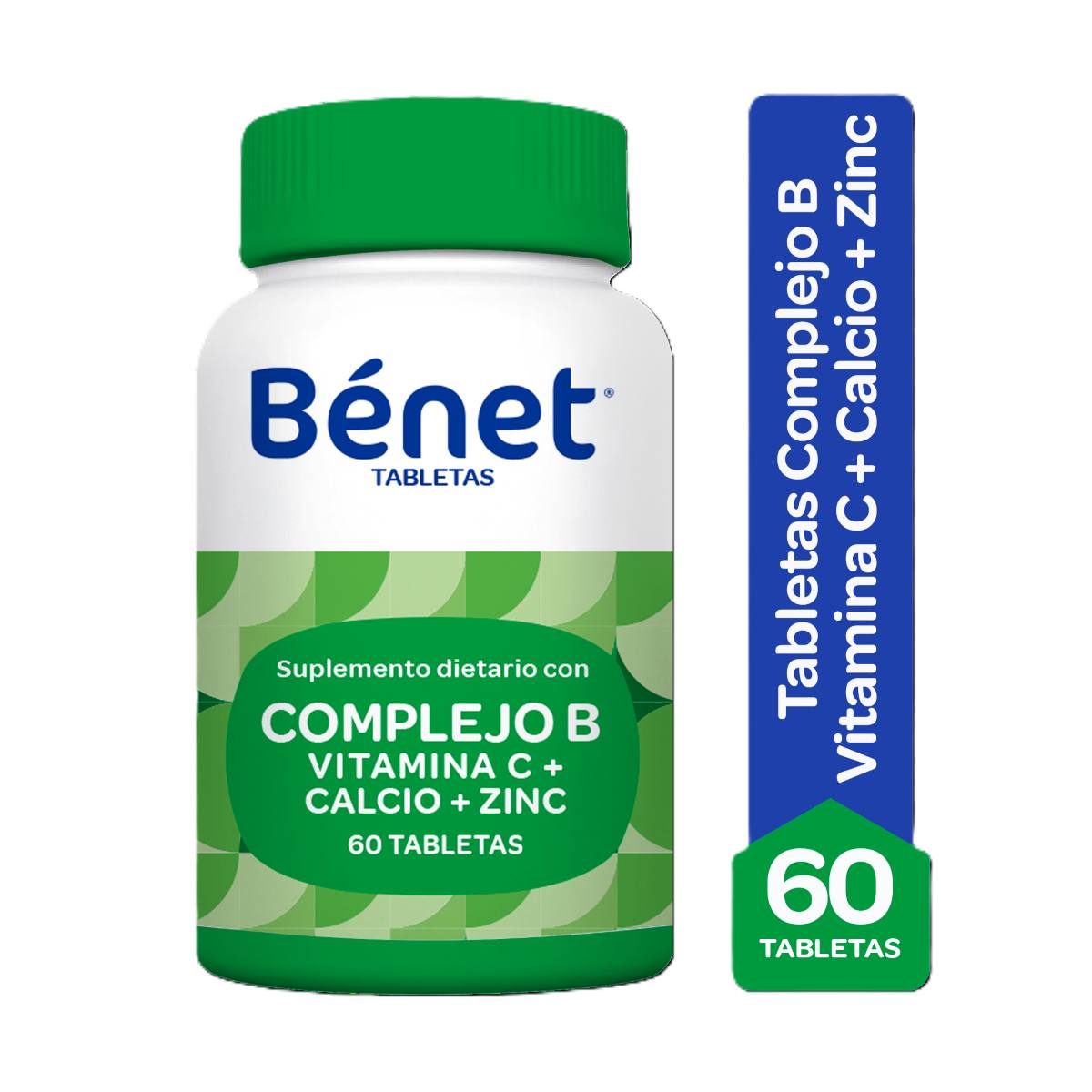 Benet Complejo B + Vitamina C + Calcio + Zinc X 60 Tabl