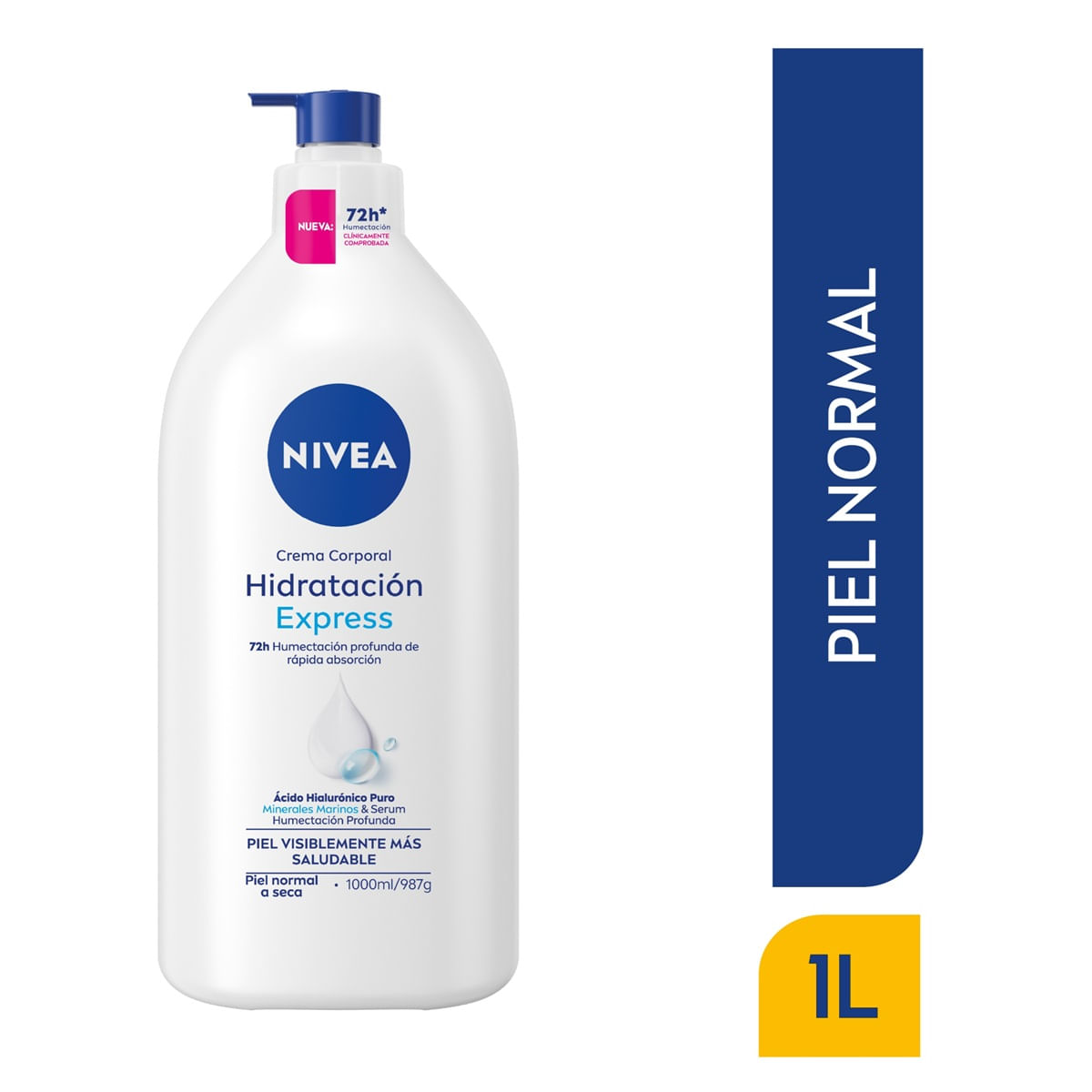Crema Corporal Nivea Hidratacion Express X 1000 Ml
